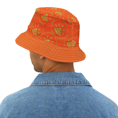 Bucket Hat (AOP) - ORANGE