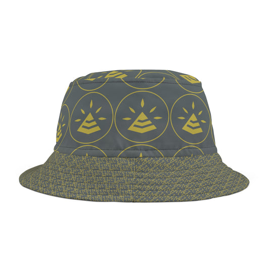 Bucket Hat (AOP) - DARK GREY