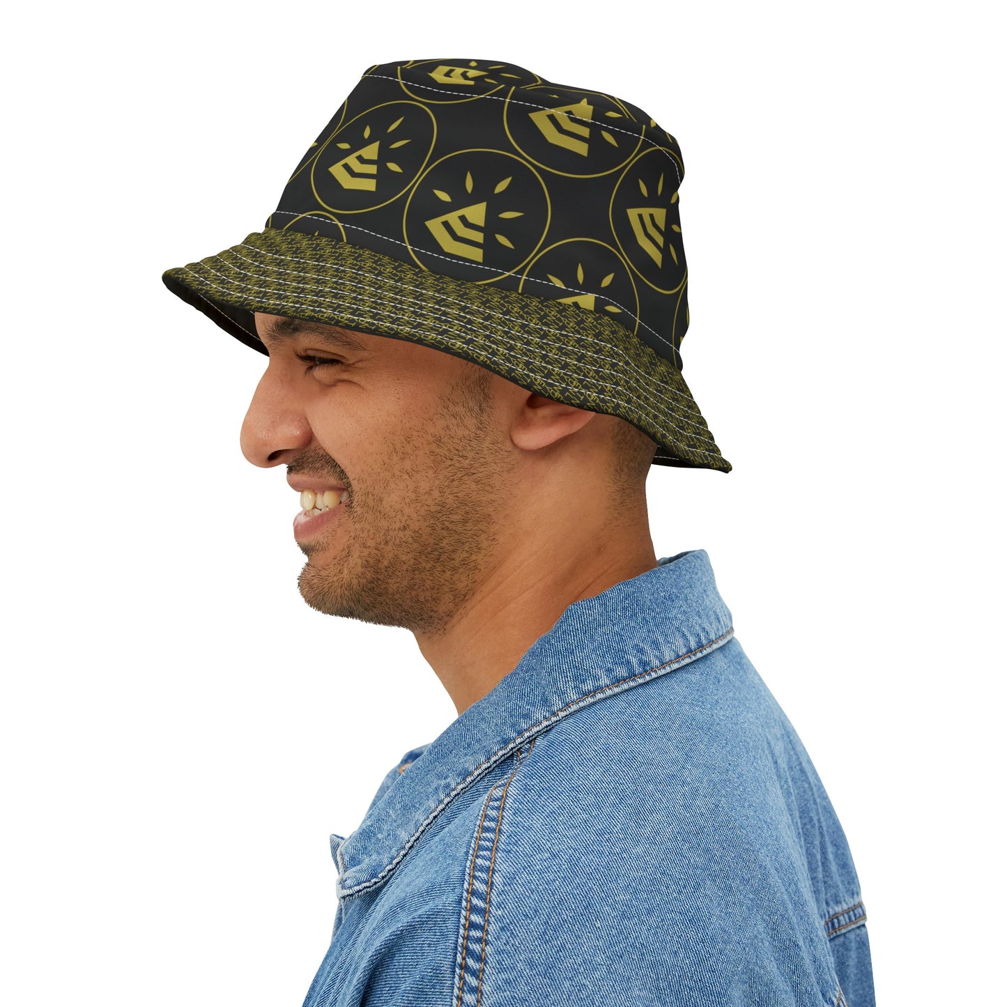 Bucket Hat (AOP) - BLACK