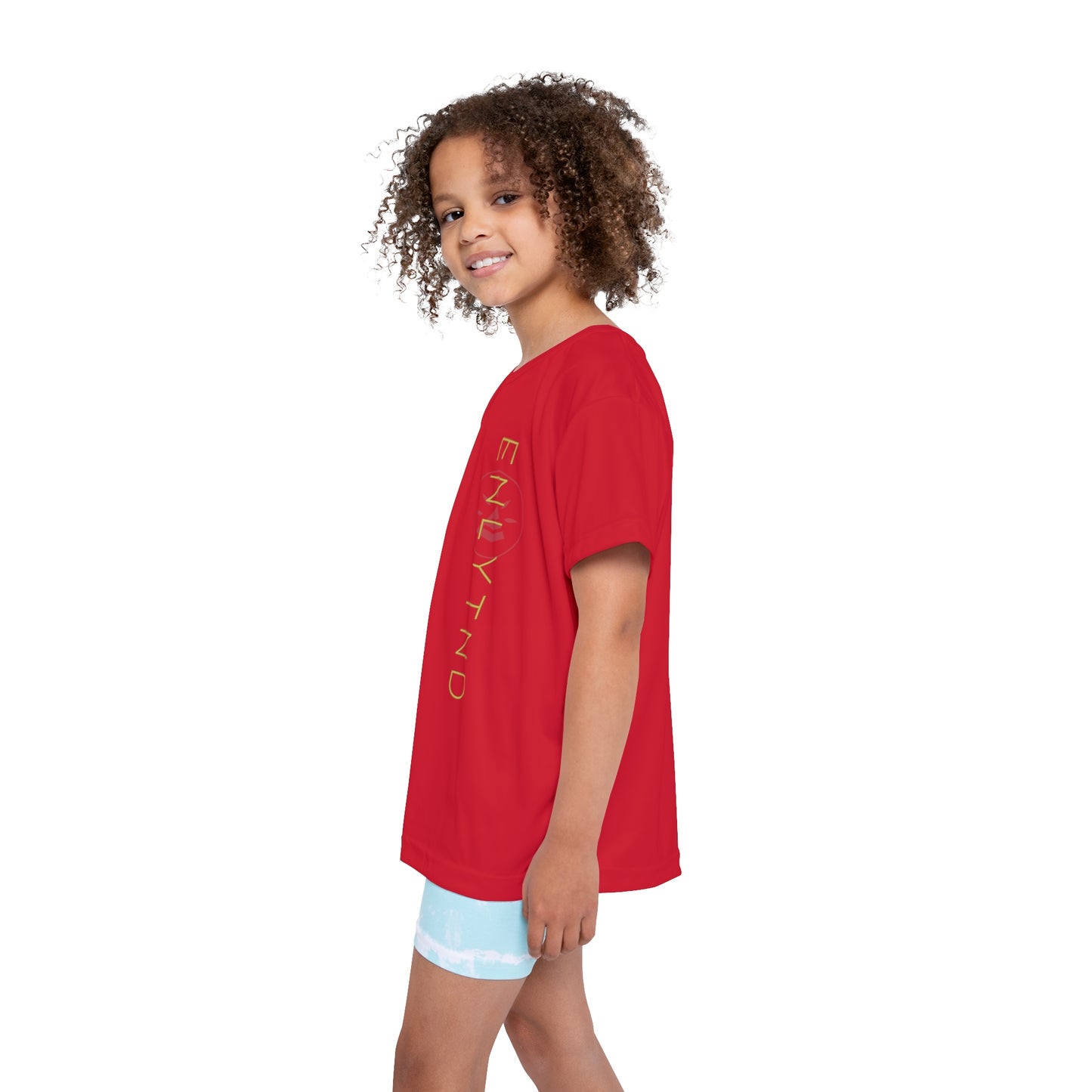 Kids Sports Jersey (AOP) - DARK RED - STYLE 1