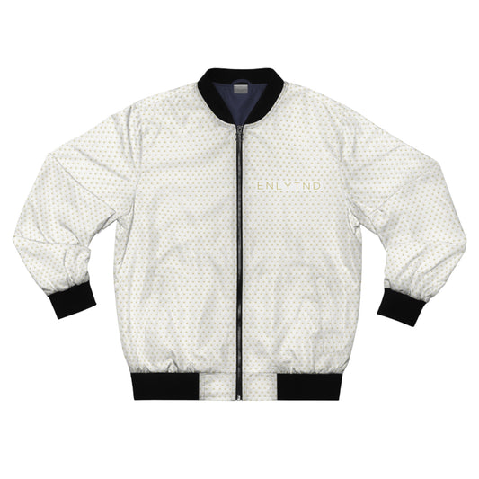 Men's Bomber Jacket (AOP) - WHITE