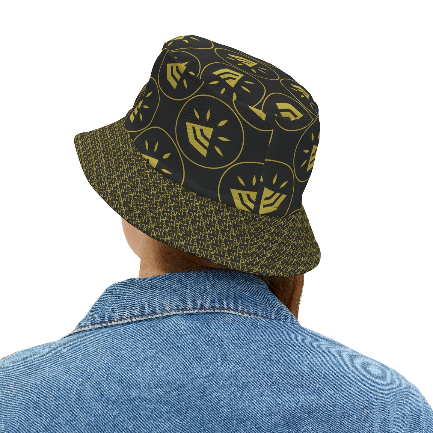 Bucket Hat (AOP) - BLACK