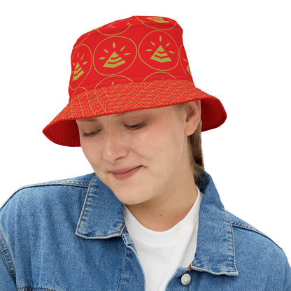 Bucket Hat (AOP) - RED