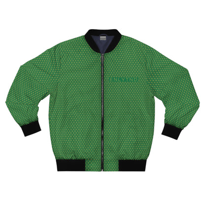 Men's Bomber Jacket (AOP) - DARK GREEN