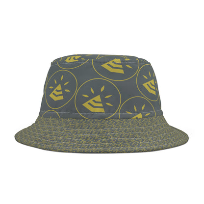 Bucket Hat (AOP) - DARK GREY