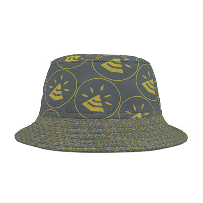 Bucket Hat (AOP) - DARK GREY