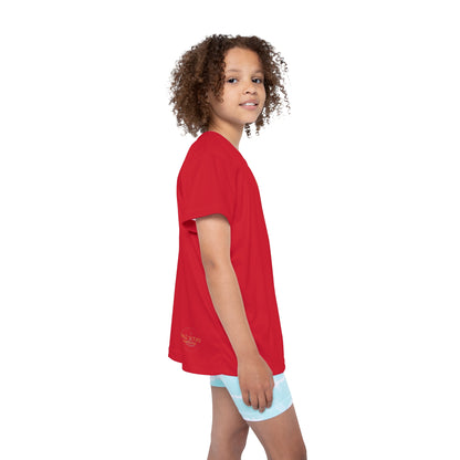 Kids Sports Jersey (AOP) - DARK RED - STYLE 1