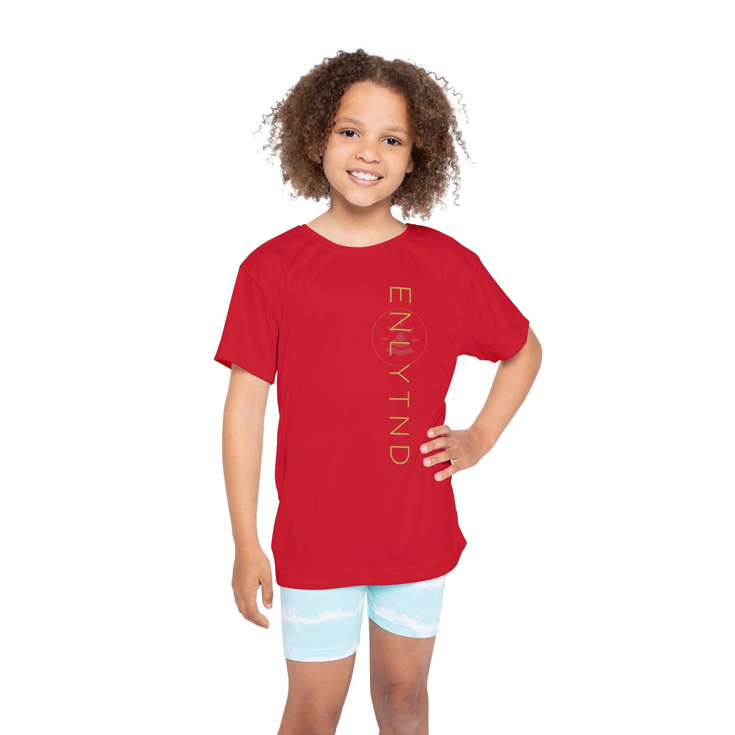 Kids Sports Jersey (AOP) - DARK RED - STYLE 1