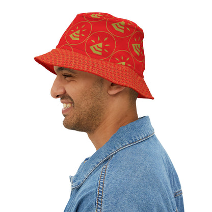 Bucket Hat (AOP) - RED