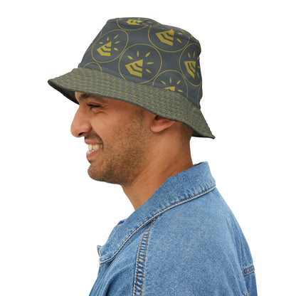 Bucket Hat (AOP) - DARK GREY