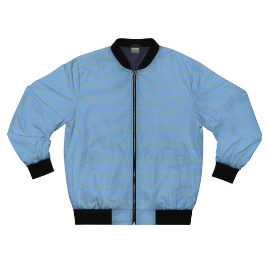 Men's Bomber Jacket (AOP) - LIGHT BLUE