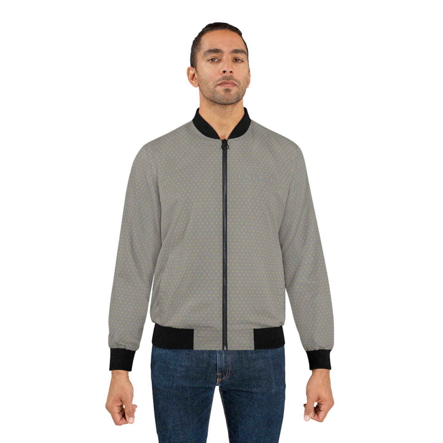 Men's Bomber Jacket (AOP) - GREY