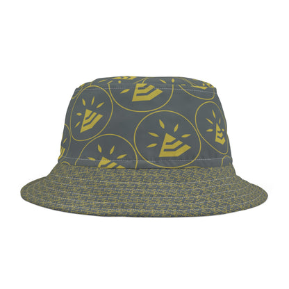 Bucket Hat (AOP) - DARK GREY