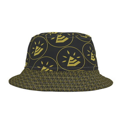 Bucket Hat (AOP) - BLACK