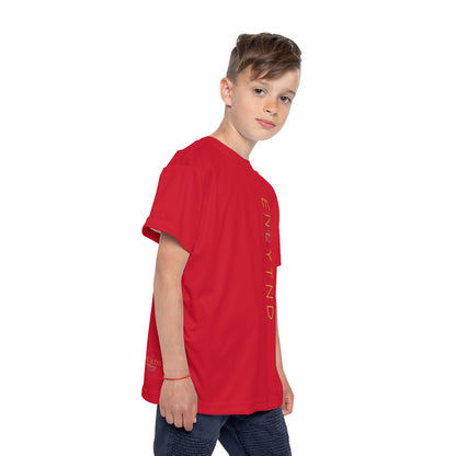 Kids Sports Jersey (AOP) - DARK RED - STYLE 1