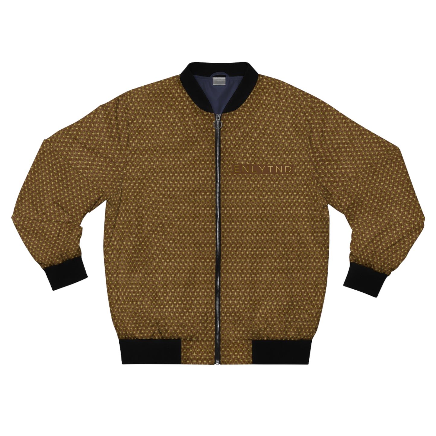 Men's Bomber Jacket (AOP) - BROWN