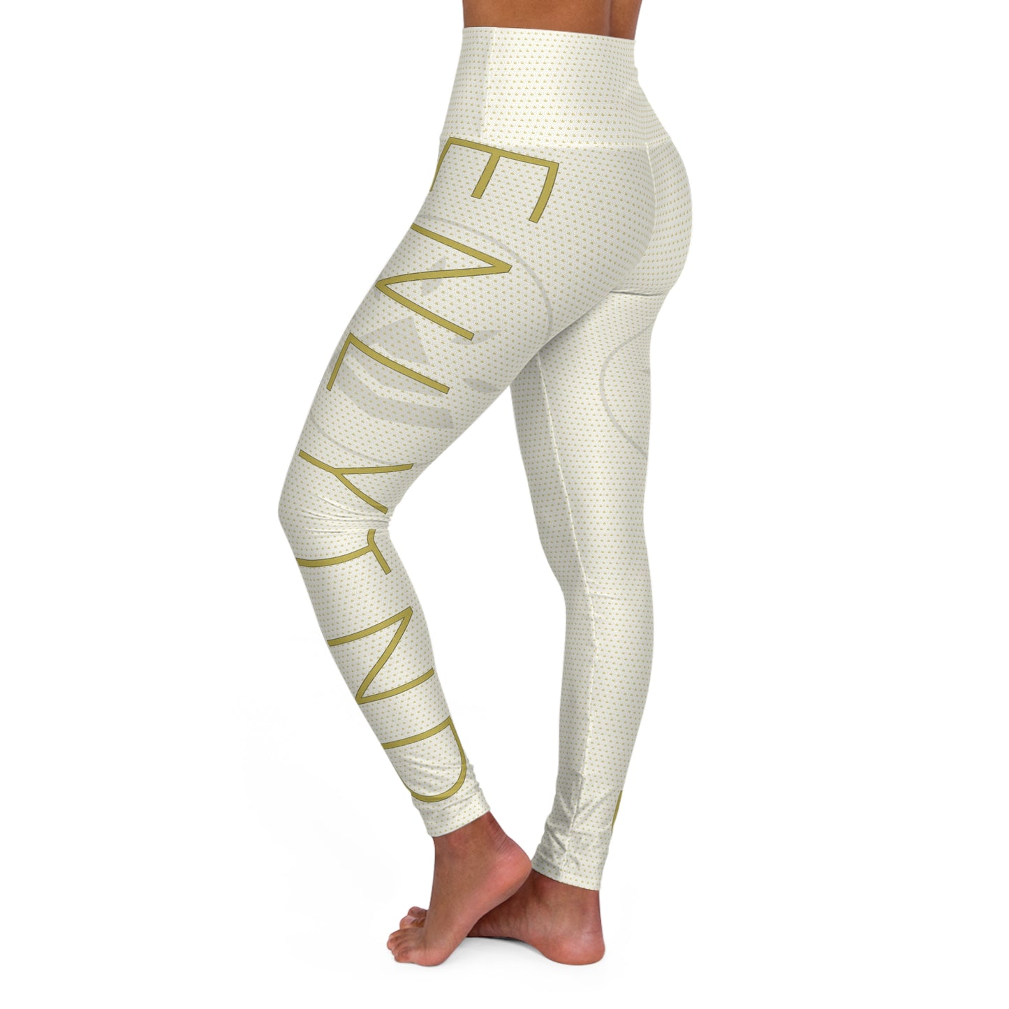 High Waisted Yoga Leggings - WHITE