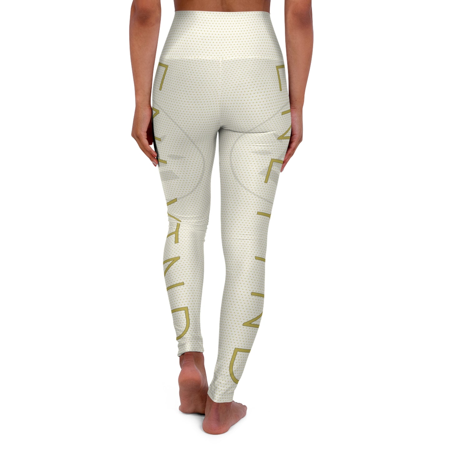 High Waisted Yoga Leggings - WHITE